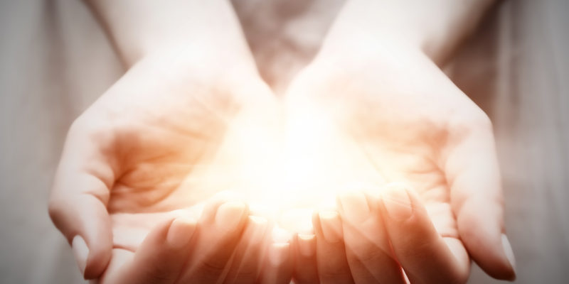 The Light in Young Woman