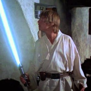 Luke with Lightsaber