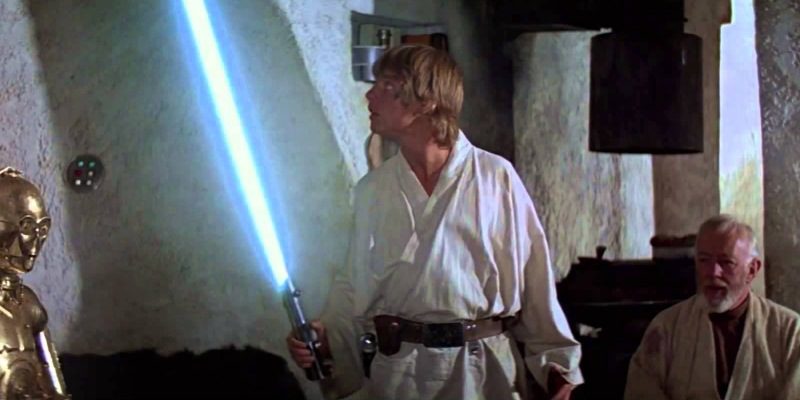 Luke with Lightsaber